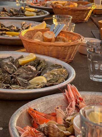 Plateau fruits de mer Huîtres La Toulverne